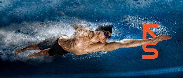 Swimmer training at a high-performance training camp